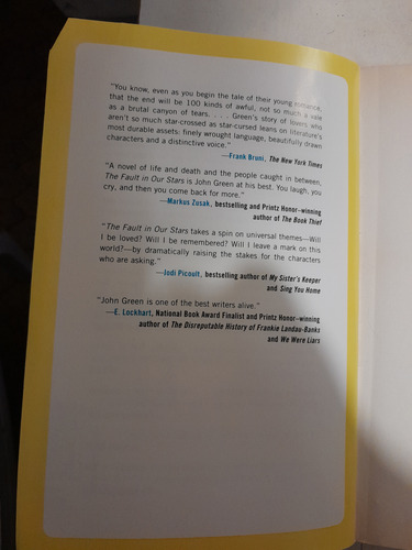 The Fault In Our Stars, John Green, 2014 Usa (Usado)