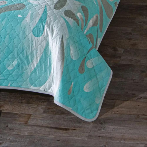 Edredon Ligero Neo Pinsonic Petalos Individual Concord Color Turquesa