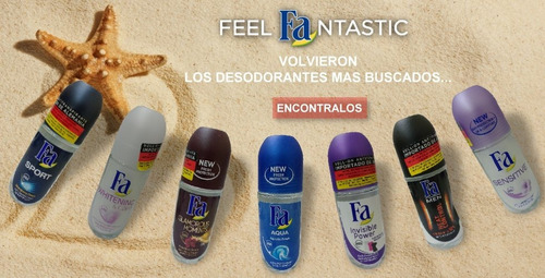 Fa Desodorante Antitranspirante Pack 6 Roll-on 50ml Alemania