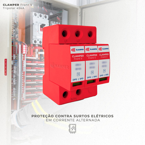 Dps Clamper Front V 275v 45ka 3+0 / Sinalização Remota 02710