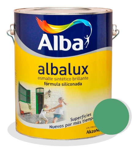 Albalux Colores Brillante 1lts Esmalte Sintetico - Sagitario Color Verde claro