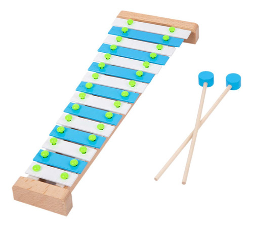 Instrumento De Percussão Xilofone, 15 Tons, Habilidade Azul