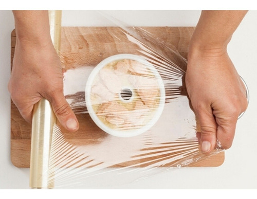 Imagen 3 de 8 de Rollo Papel Adherente Film Gastronomico 38cm X 300 Oferta