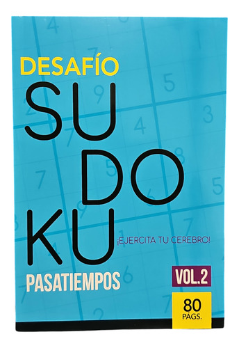 Libro Desafío Sudoku, Ejercita Tu Cerebro. Pasatiempos