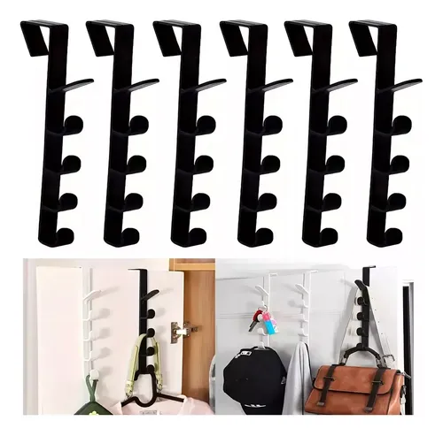 comprar 6 Pcs×5 Ganchos Colgador Puerta Perchero Percha Para Gorro
