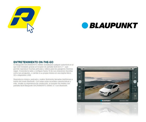 Imagen 4 de 7 de Radio Blaupunkt Sacramento 290mc 2din Usb Bluetooth 6.2 PuLG