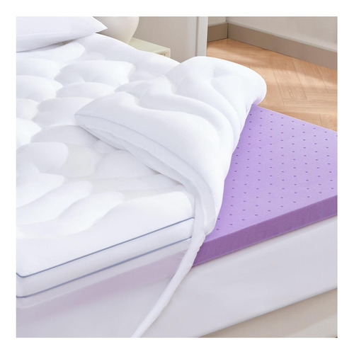 Bdeus Cubrecolchón De Espuma Viscoelástica De Gel Tamaño Kin