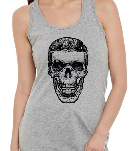 Musculosa Secret Skull Happy Face