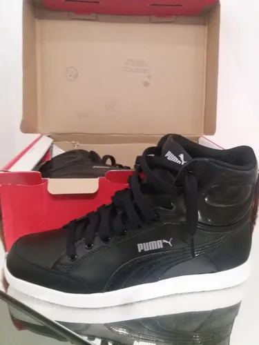 Tenis puma preto cano alto feminino 2025