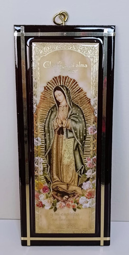 Cuadro Recuerdo De La Virgen De Guadalupe De 21.5x9cm 