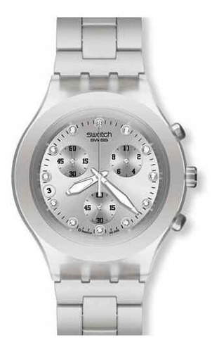 Reloj Swatch Cronógrafo Full Blooded Silver Svck4038g