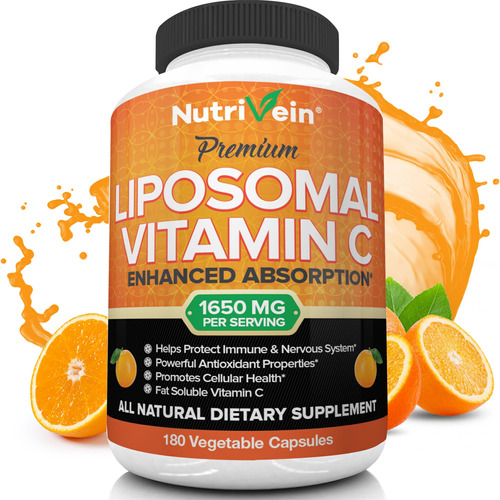 Nutrivein Liposomal Vitamina C 1650 Mg - 180 Capsulas - Acid