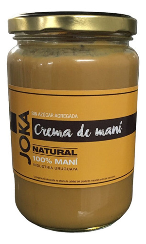 Crema De Maní - Natural 680g Joka (mantequilla, Manteca)