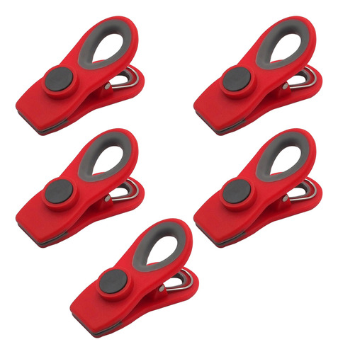 Clips Magnéticos Para Sellar Chips, 5 Unidades