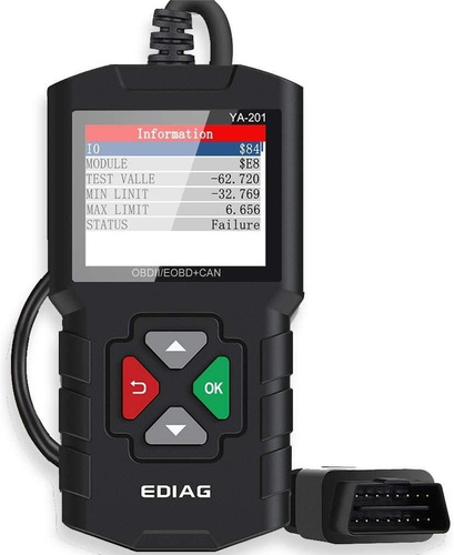 Ediag Ya-201 Escáner Carros. Motor Obd2 Gráficos Datos Error