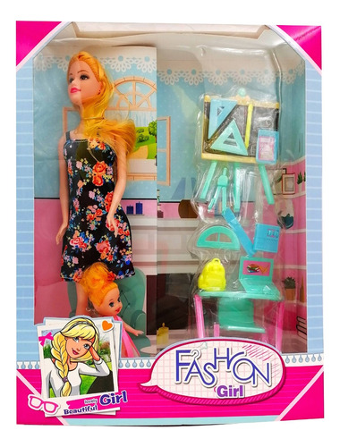 Muñeca Fashion Profesora Barbie Niña Accesorios Tema Escuela