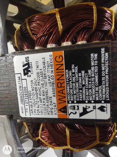 Motor Frigidaire J58wzcvw-1144 Cen Lav 137326000 (Usado)