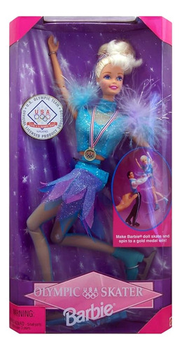 Mattel Barbie 18501 1997 - Muñeca Patinadora Olímpica