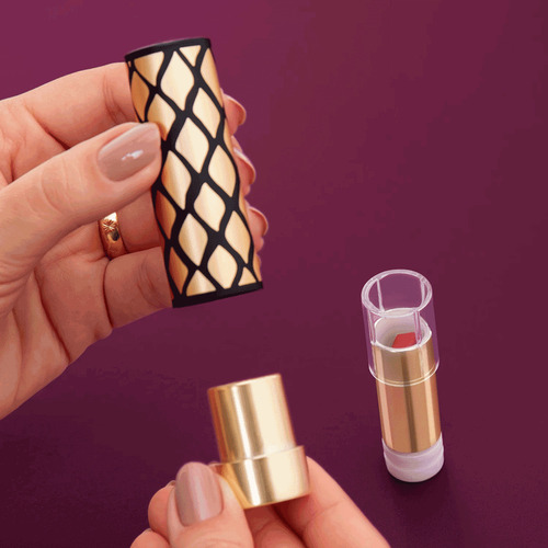 Kit Glamourosa E Autêntica: Batom Rosa 3,4g + Case Rosa