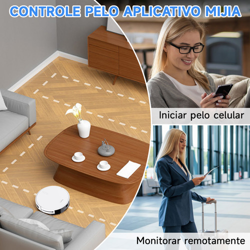 Robô Aspirador De Pó Lydsto G1 Limpeza Automática 4000pa Compatível Com Mi Home Bivolt