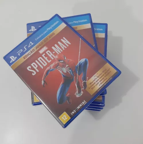 Jogo spider man playstation 4 midia fisica