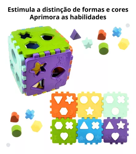 Brinquedo Educativo Cubo Didático com Blocos Merco Toys com o menor preço -  Compra Fácil