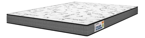 Colchão Plumatex Acction D23 138x188cm Branco/cinza