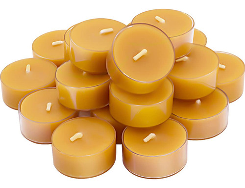 Velas De Te De Cera De Abejas Naturales, Deybby 20 Paquete D