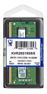 Ltc Memoria Ram Laptop Kingston 8gb Ddr4 2666mhz Sodimm