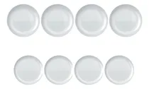 Comprar Jogo De Prato Raso + Prato De Sobremesa Branco Blanc Kit C\u002F8