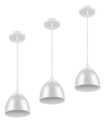 Kit 3 Luminária Pendente Led Fun 9w 6.500k Elgin