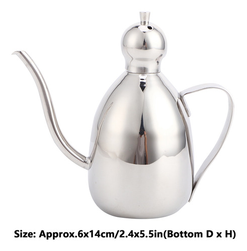 Dispensador De Aceite, Botella De Acero Inoxidable, Vinagre