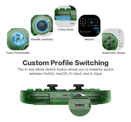 Controlador De Juegos 8bitdo Sn30 Pro Inalámbrico Bluetooth