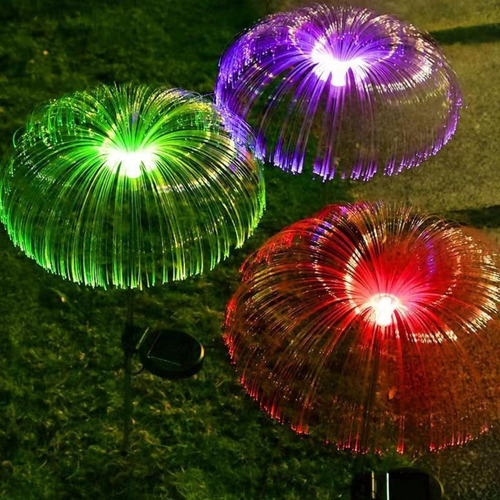Luces Led Solares Con Forma De Medusa Para Exteriores, Jardí