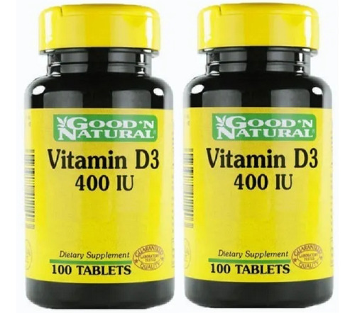 2 X Vitamina D3 400ui X 100tab - Unidad a $41950