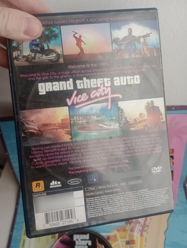 ** Gta Vice City 100% Con Poster ** Original Ps2 Cib (Usado)