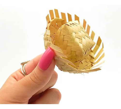 Forminha Para Doces - Mini Chapéu De Palha - 1 Unidades