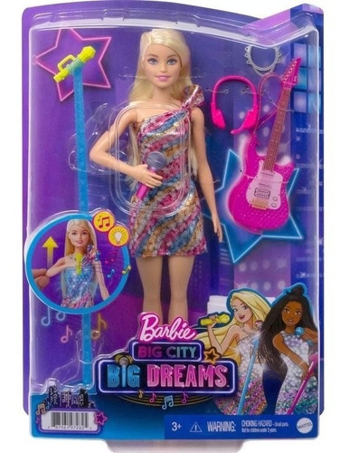 Barbie Big City, Big Dreams Cantante Malibu Gyj23.