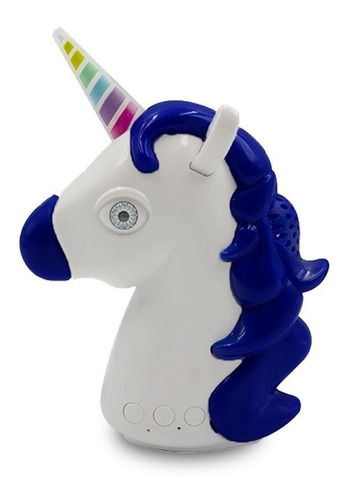 Bocina Bluetooth Unicornio Luz Led Recargable Portatil Niños