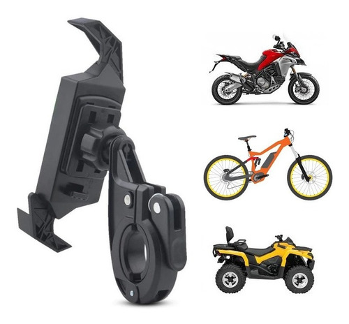 Imagen 2 de 10 de Soporte Manubrio Celular Smartphone Para Moto Cuatri Holder