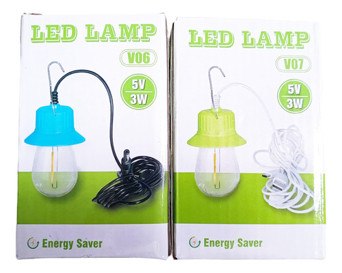 2 Foco Linterna Led Usb, Portatil Vintage Foco Para Exterior