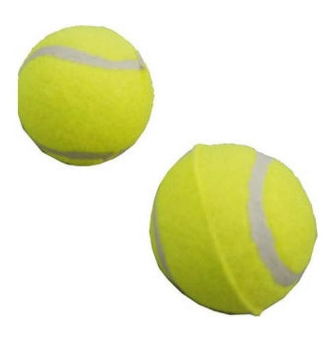 Brinquedo Mordedor Bola De Tenis Pequeno Chalesco - 2 Unid