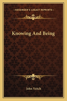 Libro Knowing And Being - Veitch, John