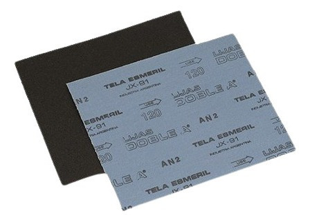 Tela Esmeril Lija Grano 36 A 320 Hoja 21 X 26 Cm Doble A
