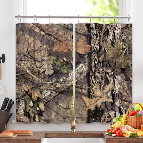 Cortinas De Cocina De Camuflaje Impermeables 140 Cm