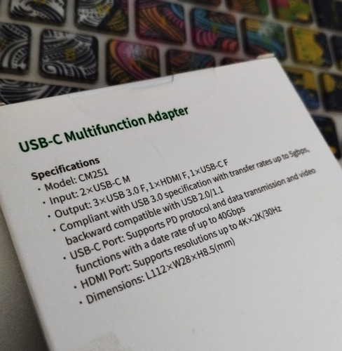 Adaptador Hub Usb-c Macbook Hdmi Usb 3.0 Ugreen Original