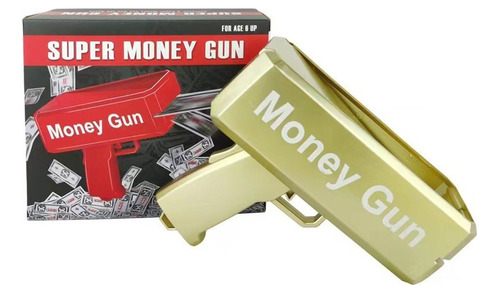 Pistola Lanza Billetes Cash Super Gun Fiesta Money Rain Ed