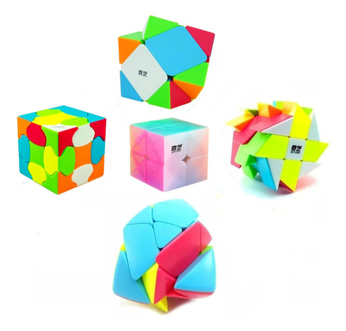 Pack X 5 Cubo Rubik Qiyi Skewb Mastermorphix Windmill Fluffy