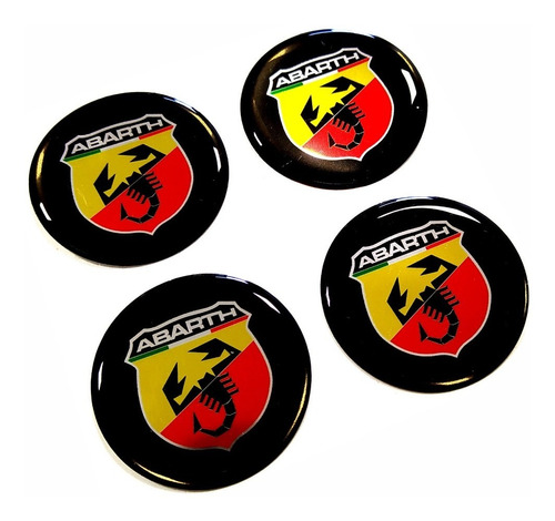 Adesivo Emblema Abarth Centro Calota Roda Resinado Cl90 Fgc