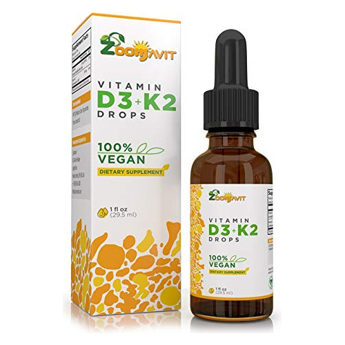 Zoomavit Vegan Líquido Gotas Vitamina D3 K2 (mk7) - Qzb1w